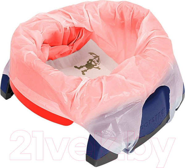 Изображение товара Дорожный горшок Potette Plus 23011DMR (красный/голубой)