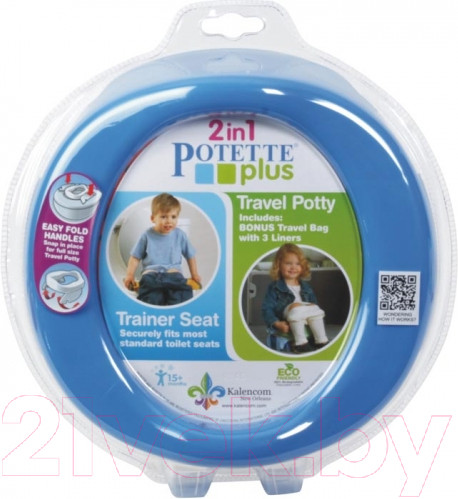 Изображение товара Дорожный горшок Potette Plus 23011 (зеленый/голубой)