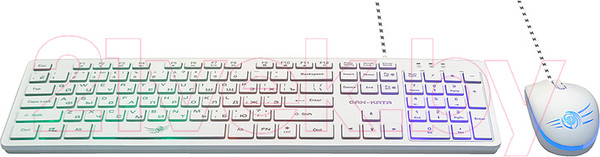 Изображение товара Комплект клавиатура и мышь Dialog KMGK-1707U (белый)