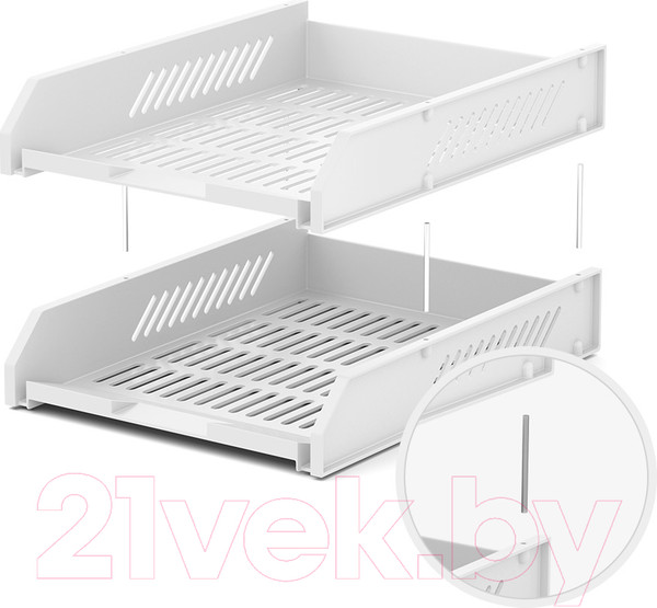 Изображение товара Лоток для бумаг Erich Krause Classic / 55540 (белый)