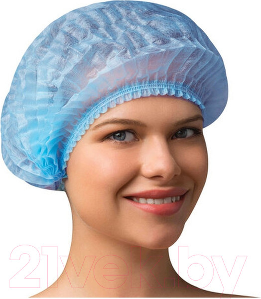 Изображение товара Комплект шапочек одноразовых Чистовье Шарлотка 603-204 (50шт, голубой)