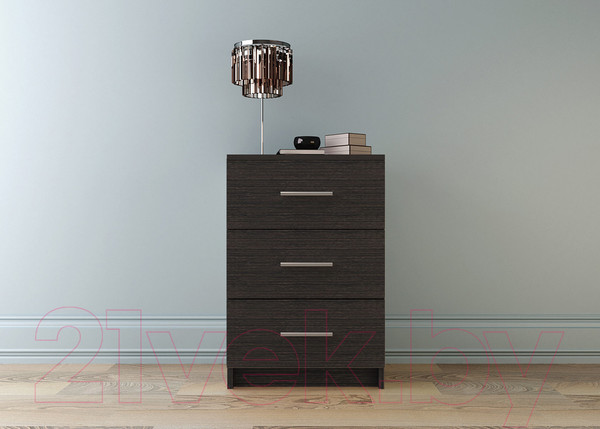 Изображение товара Тумба НК Мебель Лофт 420 с 3-мя ящиками / 72230010 (венге)