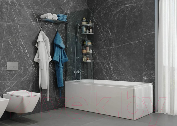 Изображение товара Ванна акриловая VagnerPlast Aronia 170x75 / VPBA170ARN2X-04 (с каркасом и экраном)