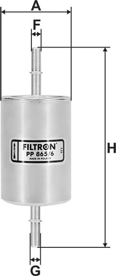 Изображение товара Топливный фильтр Filtron PP865/6