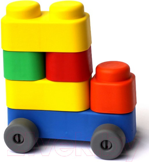 Изображение товара Развивающая игрушка Десятое королевство Мягкие кирпичики Plus. Веселый транспорт / 04033