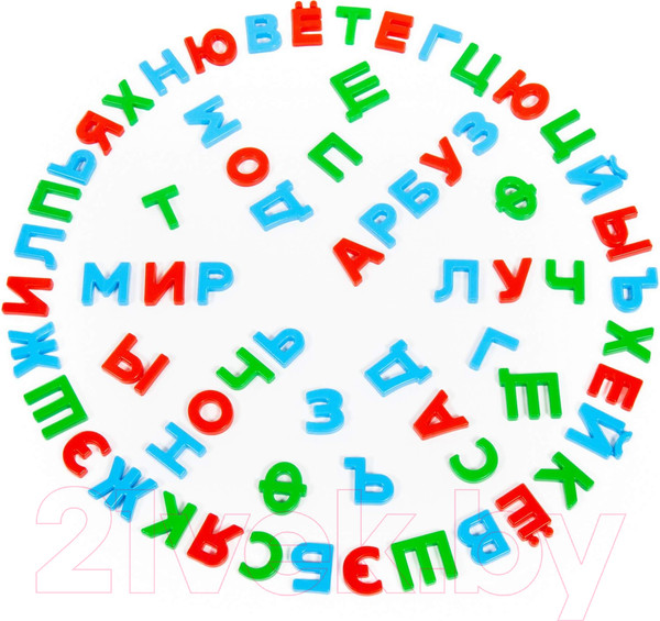 Изображение товара Развивающая игра Полесье Три кота. Буквы на магнитах / 69924
