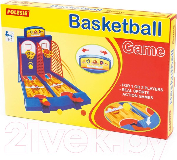 Изображение товара Настольная игра Полесье Баскетбол для 2х игроков / 67968