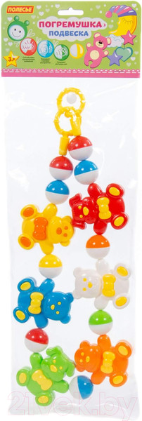 Изображение товара Подвеска на кроватку Полесье Забавные зверята / 71606