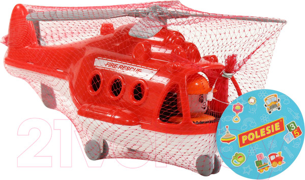 Изображение товара Вертолет игрушечный Полесье Альфа / 72382 (в сеточке)