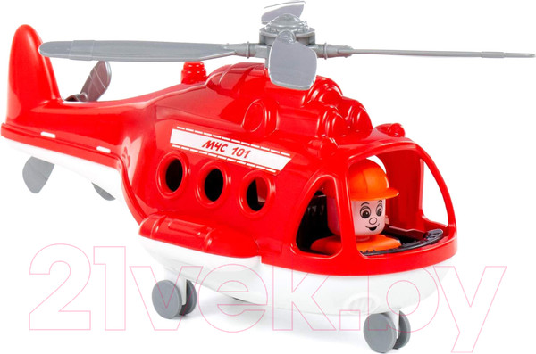 Изображение товара Вертолет игрушечный Полесье Альфа / 72382 (в сеточке)