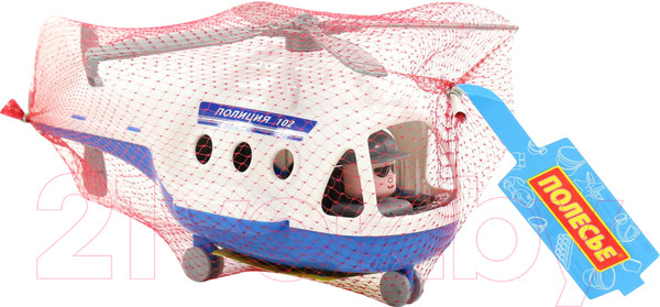 Изображение товара Вертолет игрушечный Полесье Альфа / 72405 (в сеточке)