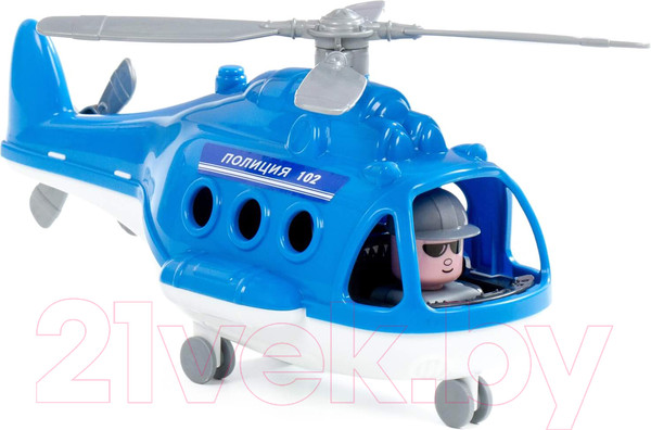 Изображение товара Вертолет игрушечный Полесье Альфа / 72405 (в сеточке)