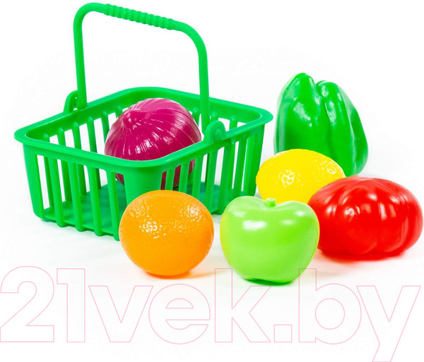 Изображение товара Корзина игрушечная Полесье Набор продуктов №13 с корзинкой / 66749