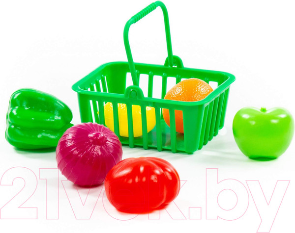 Изображение товара Корзина игрушечная Полесье Набор продуктов №13 с корзинкой / 66749