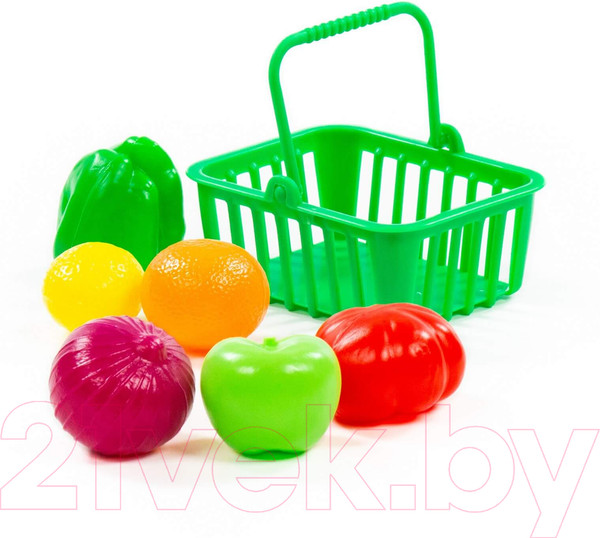 Изображение товара Корзина игрушечная Полесье Набор продуктов №13 с корзинкой / 66749