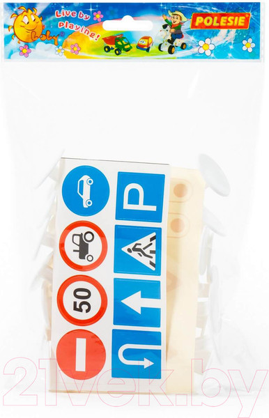 Изображение товара Игровой набор Полесье Дорожные знаки №1 / 64196