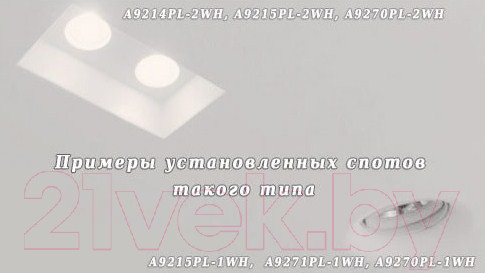 Изображение товара Точечный светильник Arte Lamp Invisible A9410PL-1WH