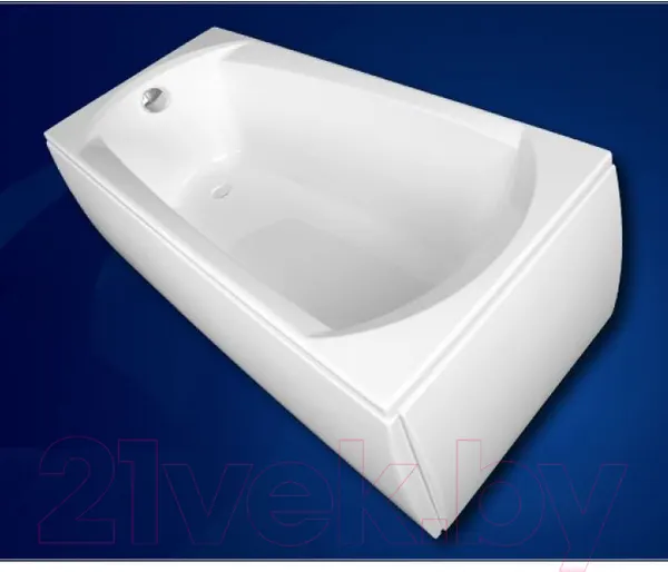 Изображение товара Ванна акриловая VagnerPlast Ebony 170x75 / VPBA170EBO2X-04 (с каркасом и экраном)