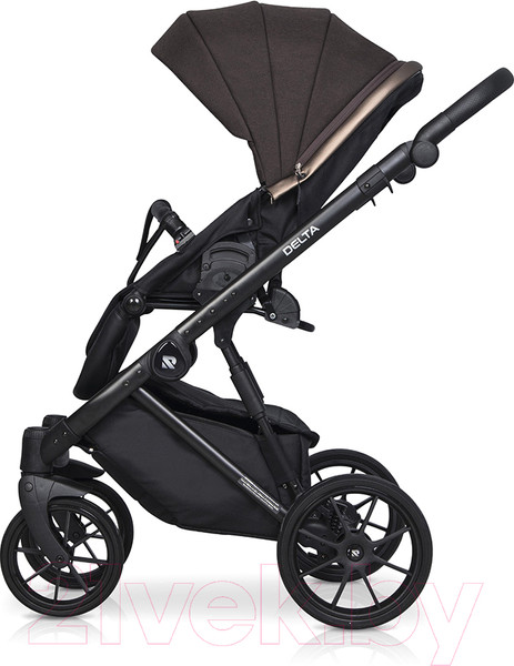 Изображение товара Детская универсальная коляска Riko Basic Delta 2 в 1 (04/темно-коричневый)