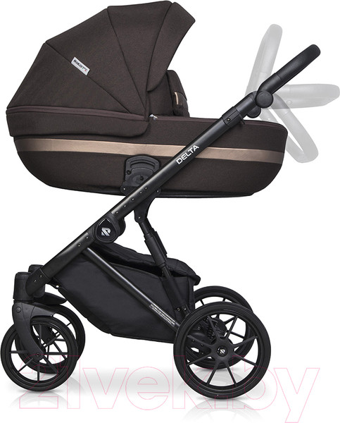 Изображение товара Детская универсальная коляска Riko Basic Delta 2 в 1 (04/темно-коричневый)