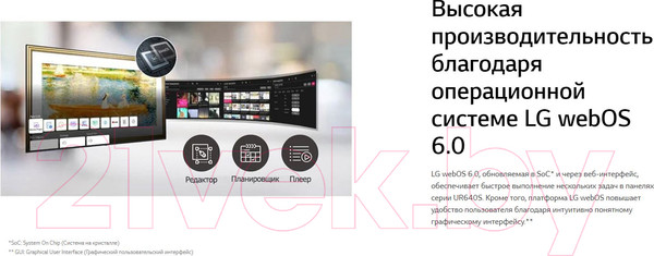 Изображение товара Информационная панель LG 65UR640S