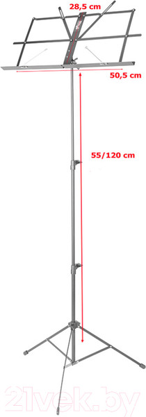 Изображение товара Пюпитр Stagg MUS-A25 BK