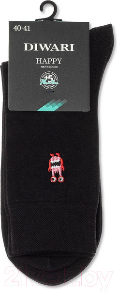 Изображение товара Носки Diwari Happy 513 (р.25, черный)