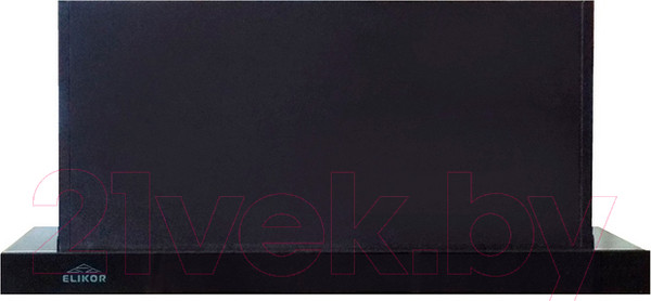 Изображение товара Вытяжка телескопическая Elikor Интегра Glass 60П-650-В2Л / 934207 (черный/стекло черное)