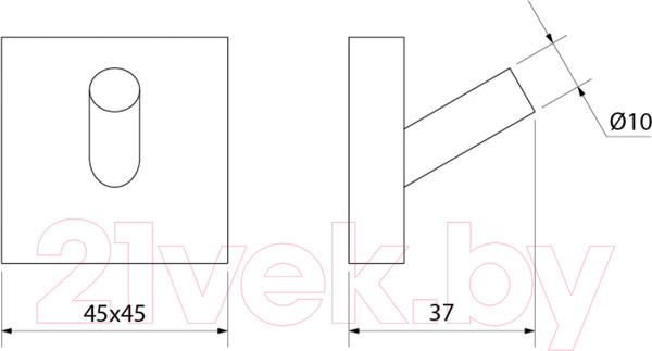 Изображение товара Крючок для ванной IDDIS Edifice EDISB10i41