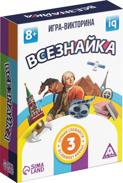 Изображение товара Настольная игра Лас Играс Всезнайка / 3789705