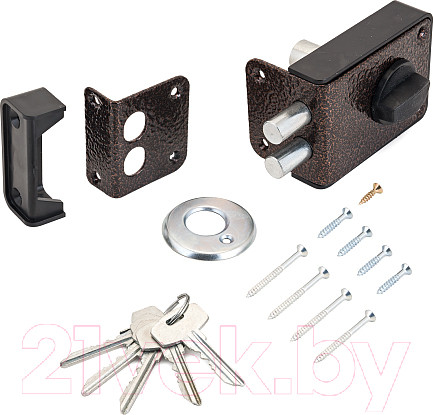 Изображение товара Замок накладной Стандарт ЗН1-3.1С (медь)