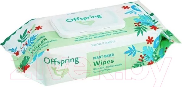 Изображение товара Влажные салфетки детские Offspring Биоразлагаемые / OF03W80 (80шт)