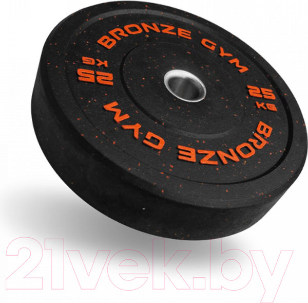 Изображение товара Диск для штанги Bronze Gym Бамперный / BG-BMP-25