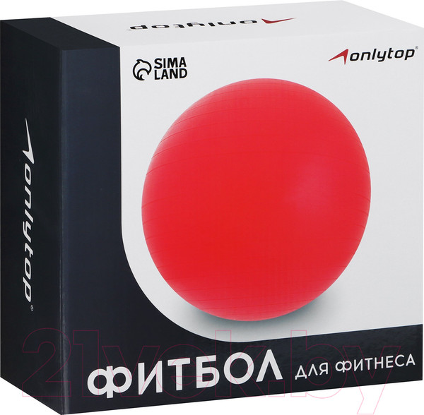 Изображение товара Фитбол гладкий Onlytop Антивзрывной / 3543994 (65см, зеленый)