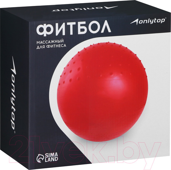 Изображение товара Фитбол гладкий Onlytop Антивзрывной / 3543994 (65см, зеленый)