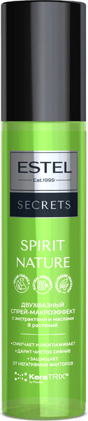 Изображение товара Спрей для волос Estel Spirit Nature с Экстрактами и Маслами 8 растений Двухфазный (200мл)