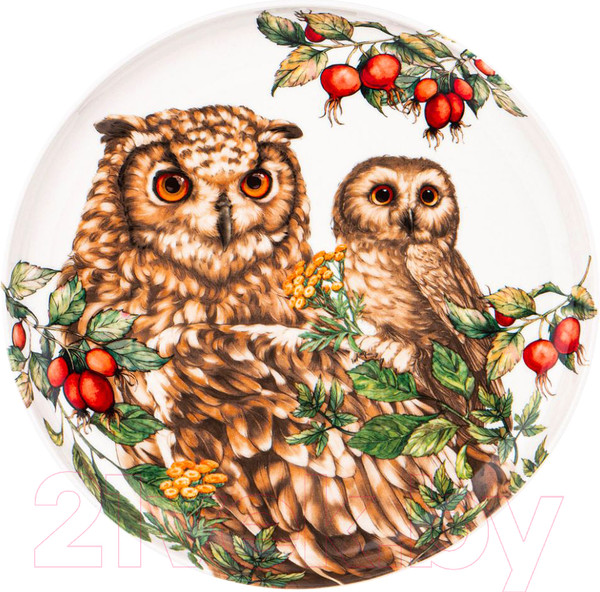 Изображение товара Тарелка закусочная (десертная) Lefard Лесная сказка. Сова / 590-389