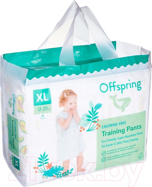 Изображение товара Подгузники-трусики детские Offspring XL 12-20кг Лимоны / OF02XLLMN (30шт)
