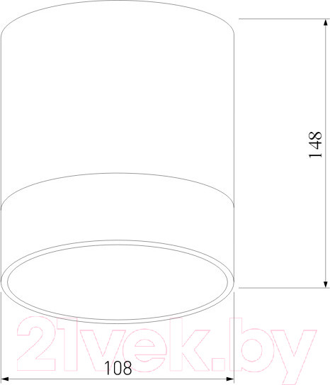 Изображение товара Светильник уличный Elektrostandard Light LED 2107 35140/H (черный)