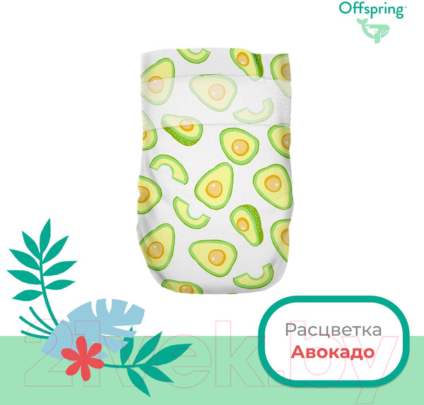 Изображение товара Подгузники детские Offspring M 6-10кг Авокадо / OF01M42AVO (42шт)