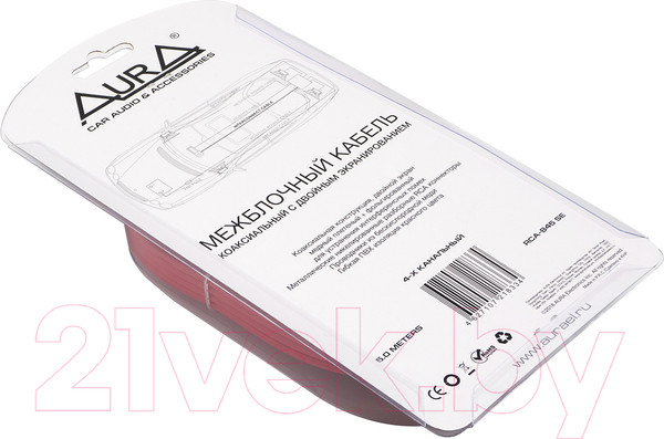 Изображение товара Межблочный кабель для автоакустики AURA RCA-B45 SE