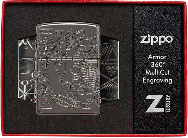 Изображение товара Зажигалка Zippo Armor Wicca Design / 49689 (черный)