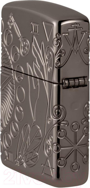Изображение товара Зажигалка Zippo Armor Wicca Design / 49689 (черный)