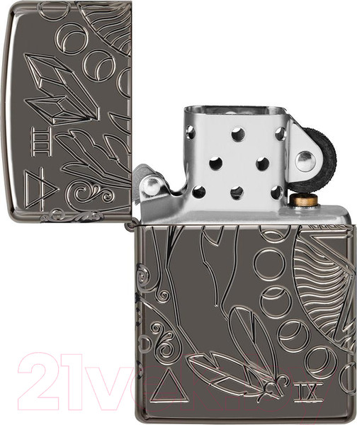 Изображение товара Зажигалка Zippo Armor Wicca Design / 49689 (черный)