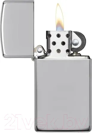 Изображение товара Зажигалка Zippo Slim / 1610 (серебристый, глянцевый)
