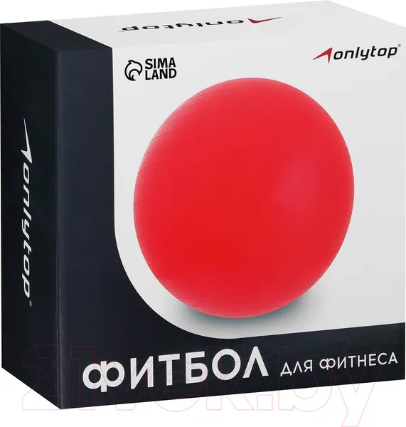 Изображение товара Фитбол гладкий Onlytop Антивзрывной / 3544002 (75см, розовый)