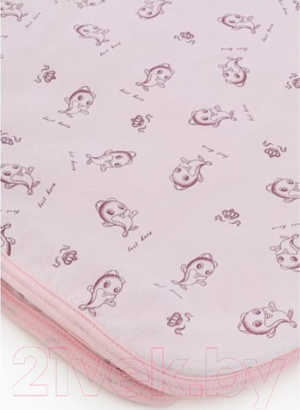 Изображение товара Плед для малышей Топотушки Дельфины / 17/8 (розовый)