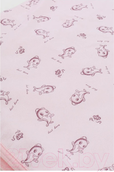 Изображение товара Плед для малышей Топотушки Дельфины / 17/8 (розовый)