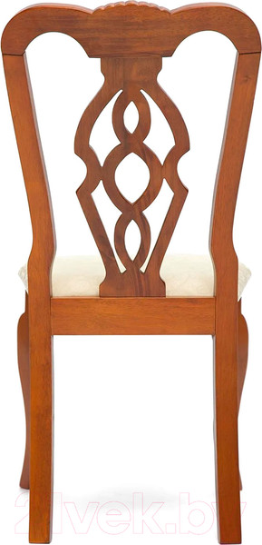 Изображение товара Стул Tetchair Aphrodite 46x54x99 (дерево гевея/Espresso/дуб в красноту/ткань кремовая с рисунком)