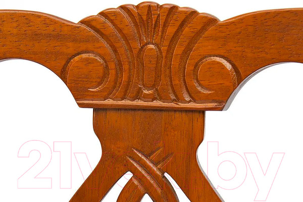 Изображение товара Стул Tetchair Aphrodite 46x54x99 (дерево гевея/Espresso/дуб в красноту/ткань кремовая с рисунком)